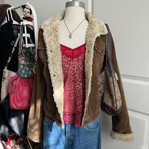 Gilligan & O'Malley Red Animal Print Camisole